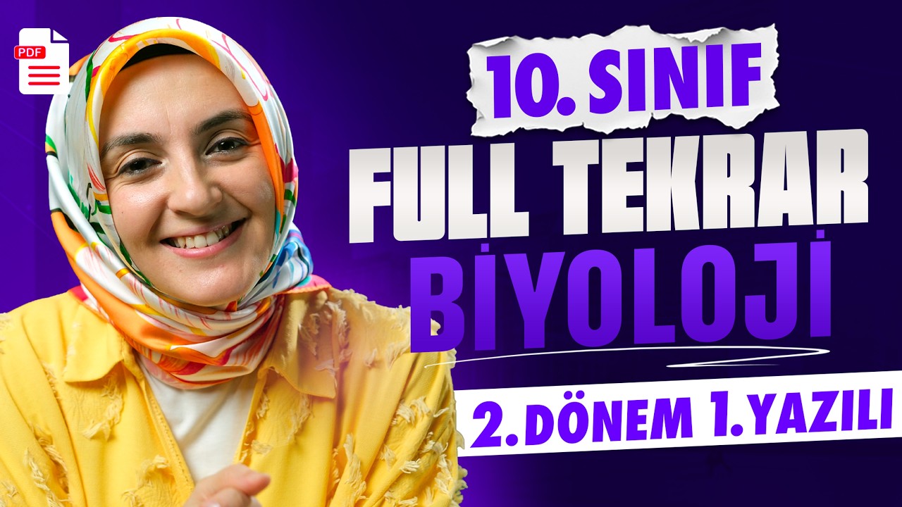 10. Sınıf Biyoloji 2. Dönem 1. Yazılı Tekrar Maarif Modeli PDF İndir