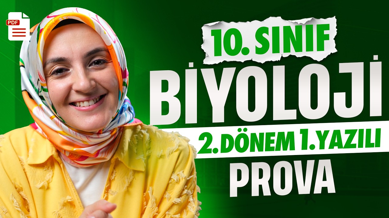 10. Sınıf Biyoloji 2. Dönem 1. Yazılı Hazırlık Maarif Modeli PDF