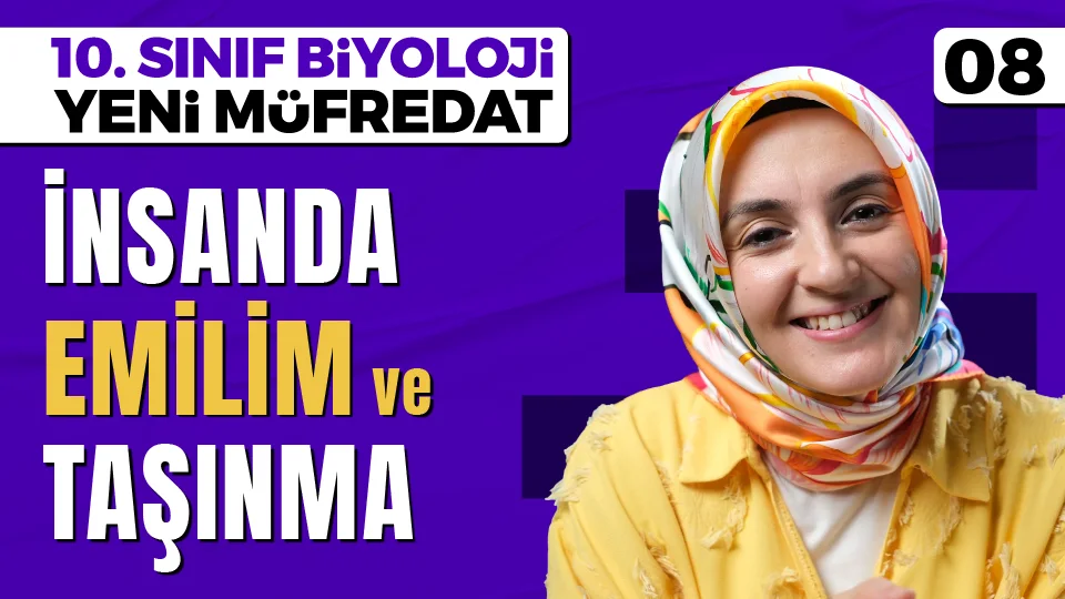 İnsanda Emilim ve Taşınma 10. Sınıf Biyoloji Maarif Modeli PDF İndir Görseli