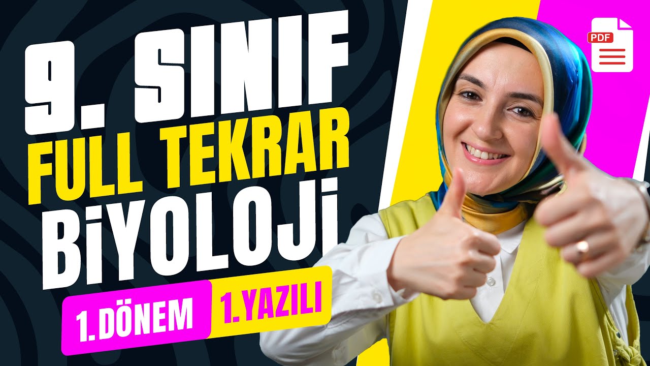 9. Sınıf Biyoloji 1. Dönem 1. Yazılı Tekrar Notları Maarif Modeli